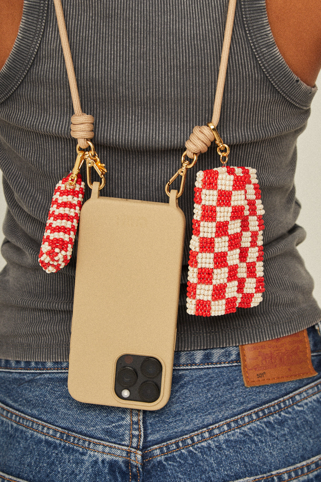Porta Cartão | Grid Vermelho