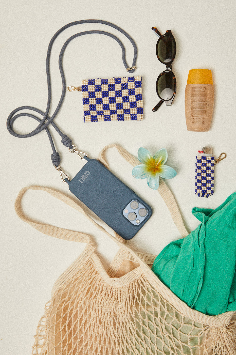 Porta Essentials | Grid Azul